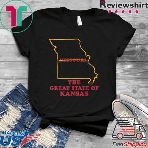 The Great State of Kansas Missouri Funny Marker Correction Tee Shirts