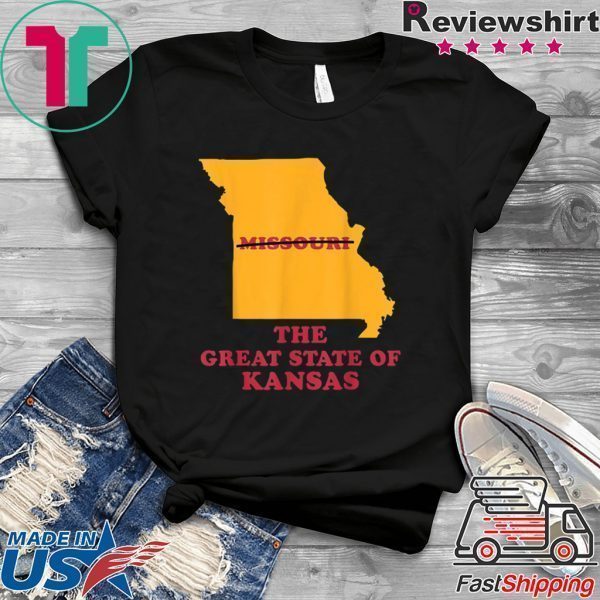 The Great State of Kansas Missouri Funny Marker Correction Tee Shirts