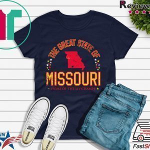 The Great State of Missouri KC Football Tee Shirts