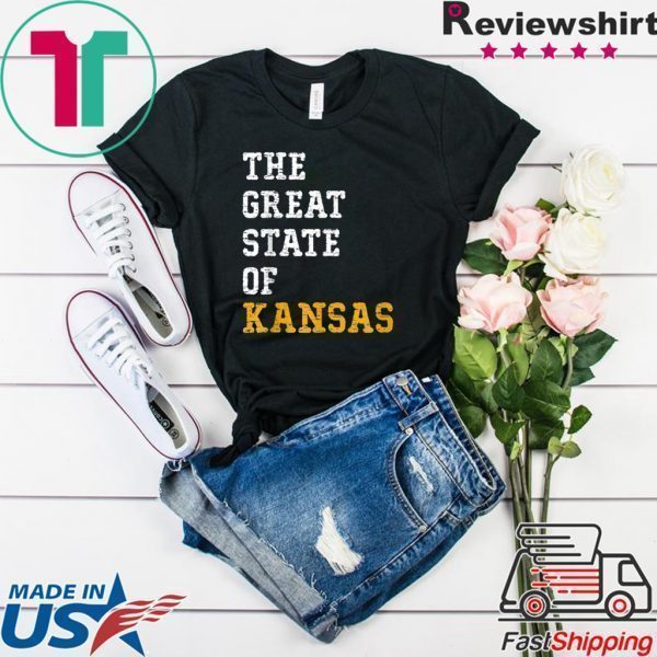 The great state of Kansas Funny Tee Shirts