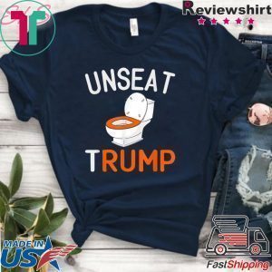Unseat Trump Rump Toilet Throne Tweet Meme Anti Trump Saying Tee Shirt