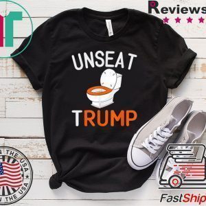 Unseat Trump Rump Toilet Throne Tweet Meme Anti Trump Saying Tee Shirt