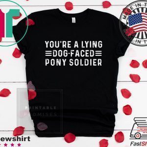 YOU'RE A LYING DOG FACED PONY SOLDIER, Joe Biden Tee Shirt