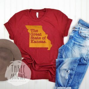 the great state of kansas Kansas city football LIV Tee Shirts