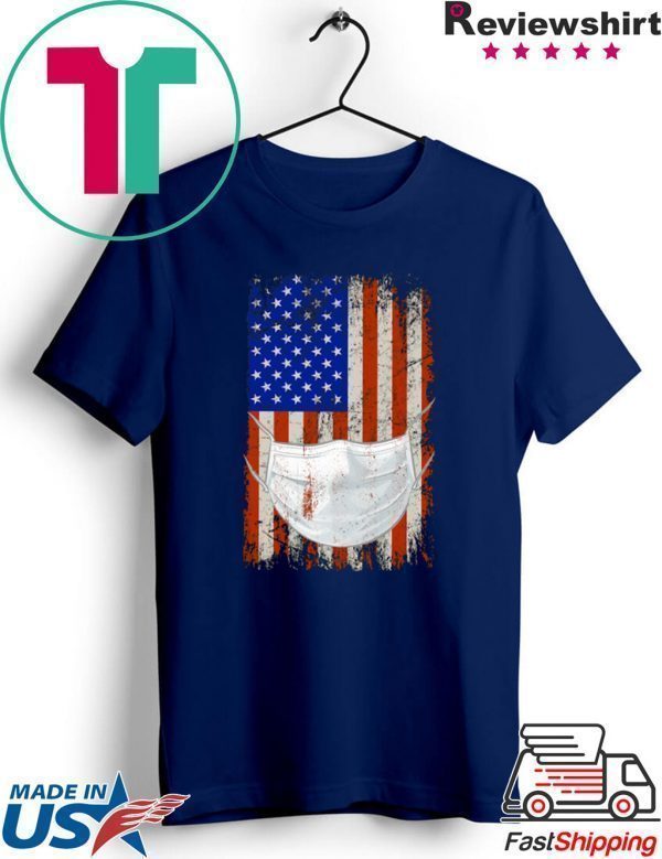 American flag Quarantined Tee Shirts
