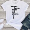 Bored Amused Angry Sad Excited Anxious Scared Mood Women's T-Shirt