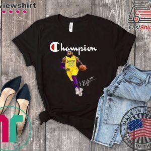 Champions Lebron Jame signatures Tee Shirts