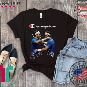 Champions Roger Federer And Rafael Nadal Tee Shirts