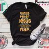Christian Humor Napping Lovers Jesus Takes a Nap Tee Shirts