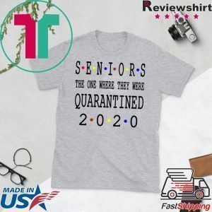 Class Of 2020 Graduation Senior Funny Quarantine Senior 2020 Shit Getting Real Tee Shirt