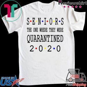 Class Of 2020 Graduation Senior Funny Quarantine Senior 2020 Shit Getting Real Tee Shirt