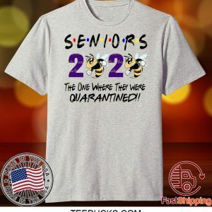 Class Of 2020 Quarantined Senior Friends Class of 2020 Funny Graduation Tee Shirts