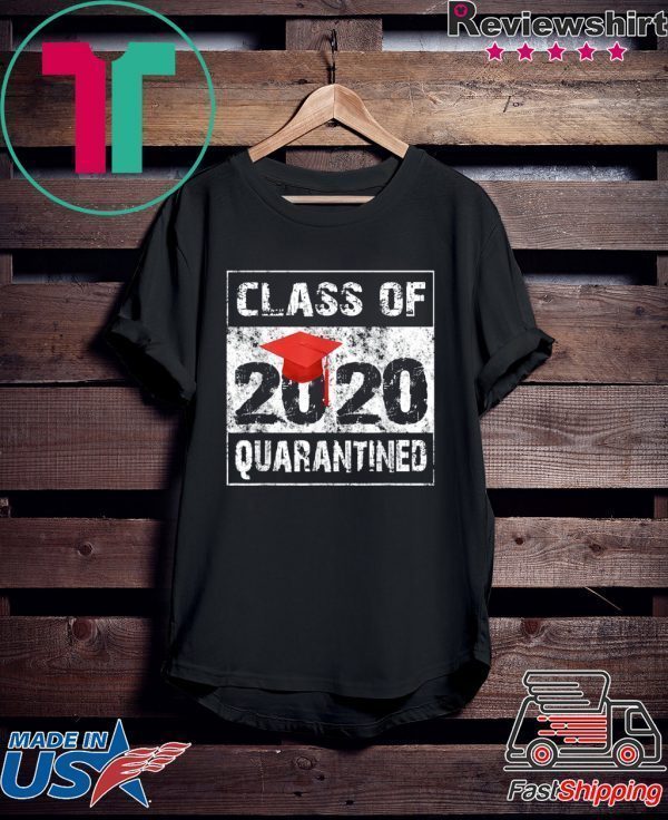 Class of 2020 Quarantined Seniors Flu Virus Quarantine Grad Tee Shirts
