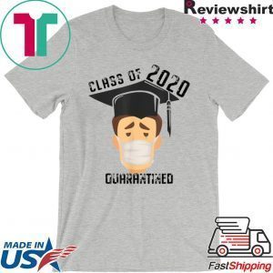 Class of 2020 quarantined mask graduating senior graduation Tee Shirts