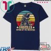 Dadzilla Father Of The Monsters Retro Vintage Sunset Tee Shirts