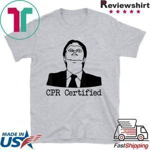 Dwight Cpr Certified Dwight Dummy Mask Tee Shirts