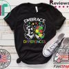 Embrace Differences Autism Butterfly Puzzle Piece Tee Shirts
