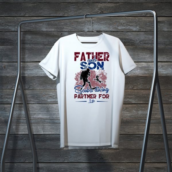 Fahter And Son Scuba Diving Partner For Life Tee Shirts