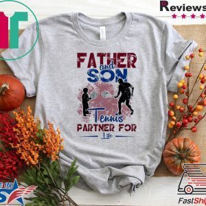 Fahter And Son Tennis Partner For Life Tee Shirts