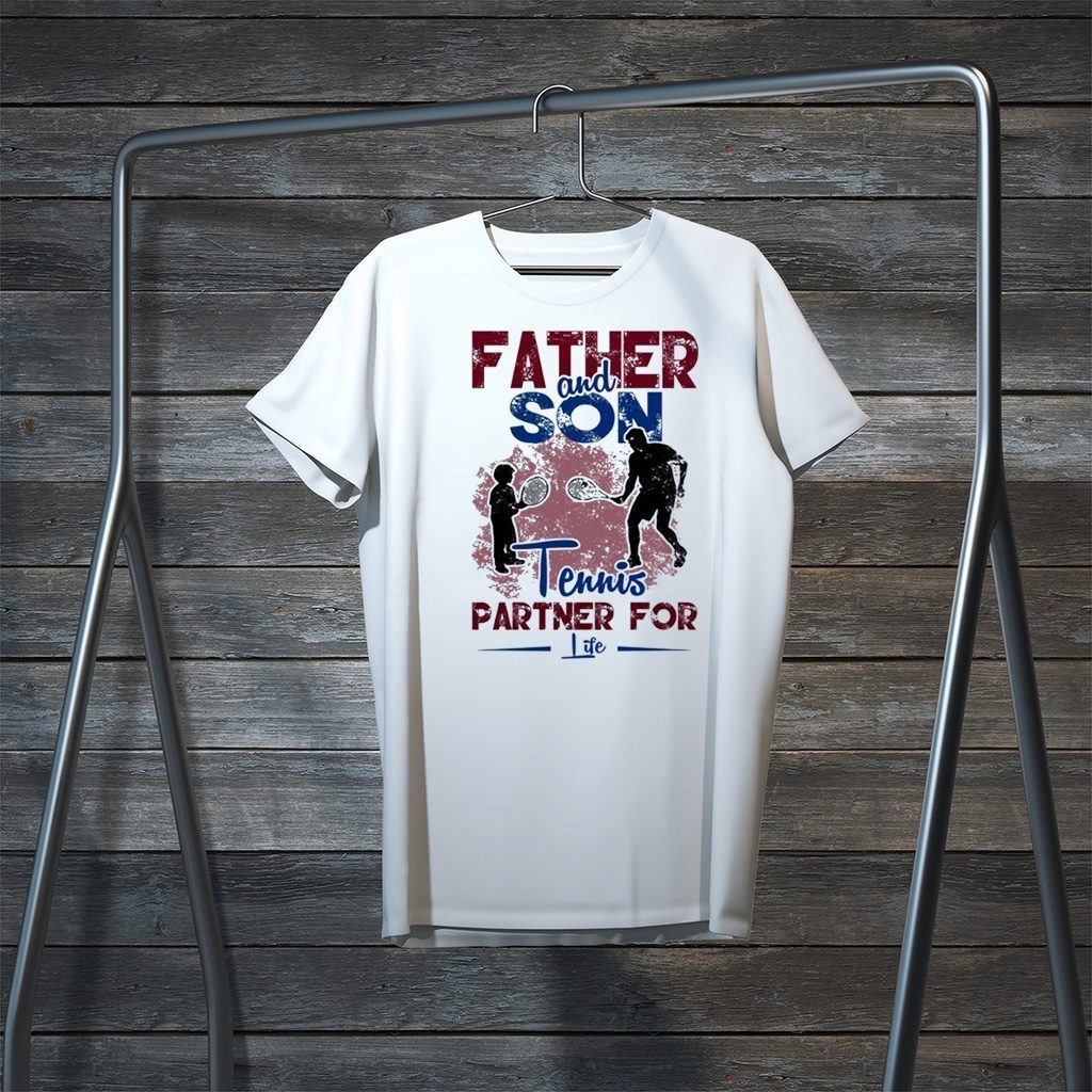 ? Fahter And Son Tennis Partner For Life Tee Shirts