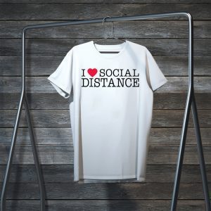 I Love Social Distance Women's T-Shirt