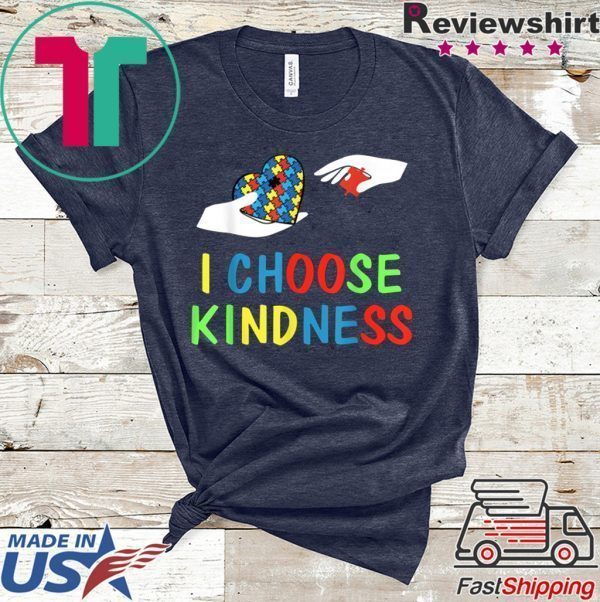 I choose kindness choose kind Autism Anti-bullying Tee Shirt