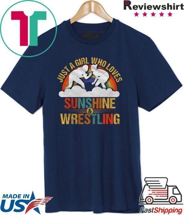 Just A Girl Who Loves Sunshine Wretling Tee Shirts