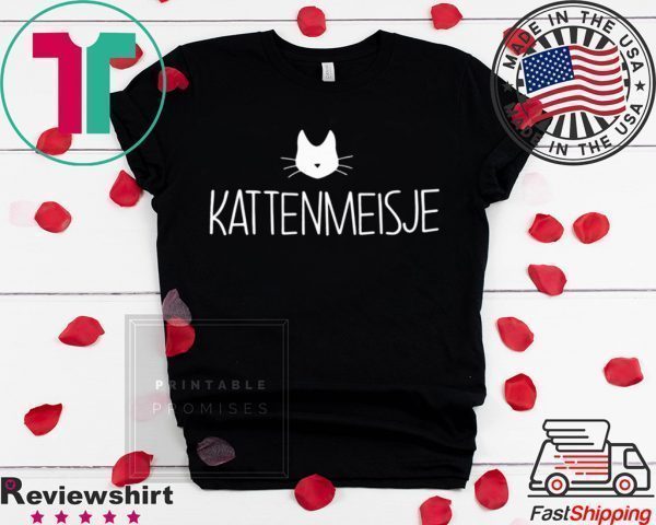 Kattenmeisje Cat Face Tee Shirts