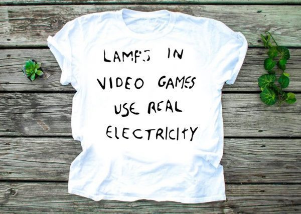 Lamps In Video Games Use Real Electricity Women's T-Shirt