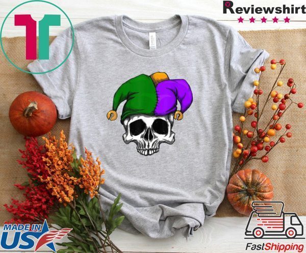 Mardi Gras Carnival Mask Sugar Skull Jester Clown Costume Limited T-Shirt