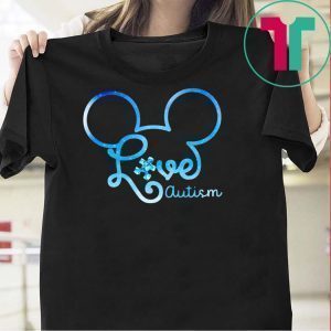 Mickey Love Autism Tee Shirts