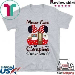 Minnie mouse ears and camping kinda girl Tee Shirts