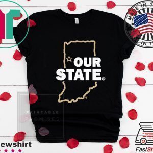 Our State ,West Lafayette, Indiana Hoops Tee Shirts