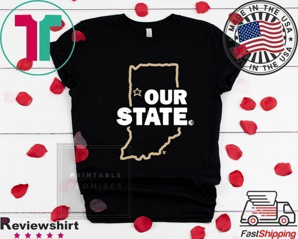 Our State ,West Lafayette, Indiana Hoops Tee Shirts