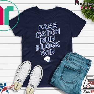 PASS CATCH RUN BLOCK WIN Tennessee Titans TEE SHIRTS