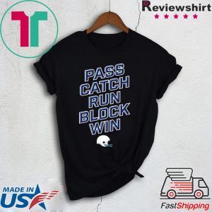 PASS CATCH RUN BLOCK WIN Tennessee Titans TEE SHIRTS