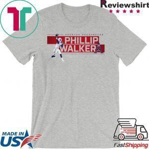 Phillip Walker Quarterback Shirt Houston Roughnecks XFL Football - P J WALKER Tee Shirts