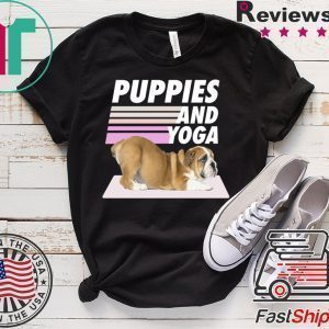 Puppies and yoga Tee Shirts