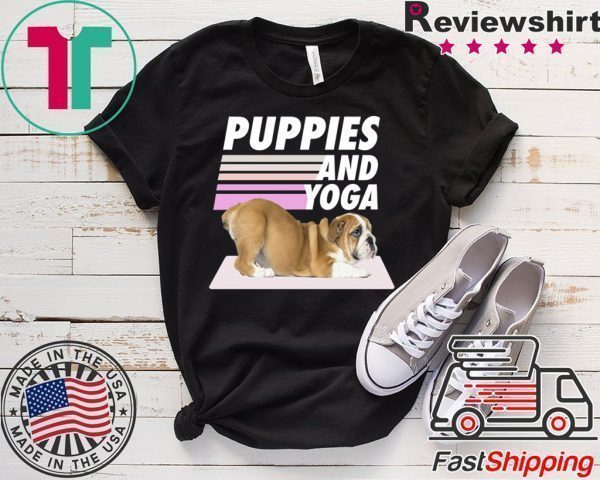 Puppies and yoga Tee Shirts