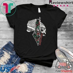 Rashida Tlaib Palestine Shemagh With Map Tee Shirts