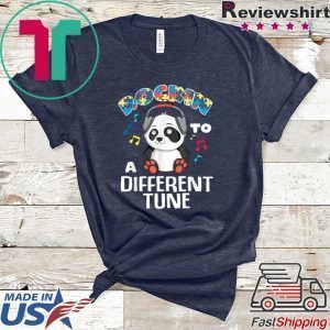 Rockin’ To A Different Tune Panda Autism Awareness Tee Shirts