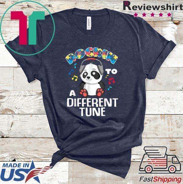 Rockin’ To A Different Tune Panda Autism Awareness Tee Shirts