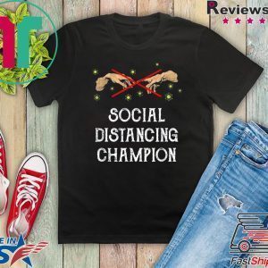 Social Distancing World Champion Funny Introvert Virus Women's T-Shirt