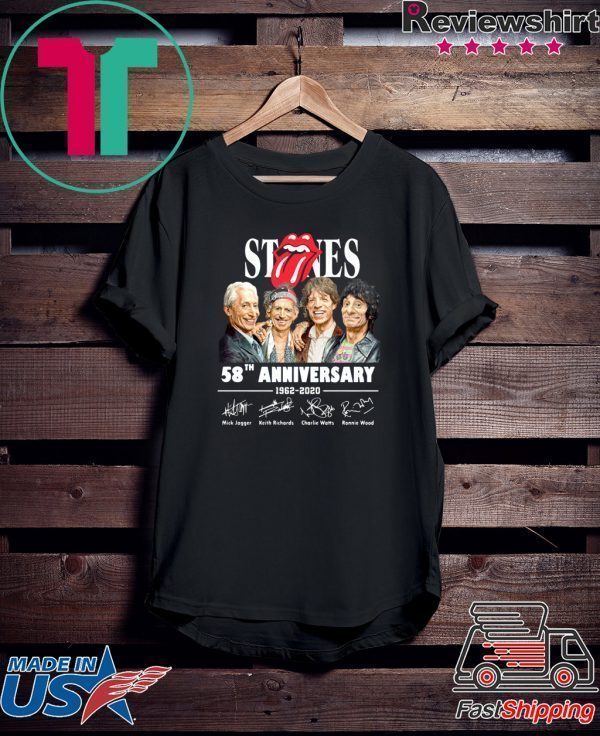 Stones 58th anniversary 1962 2020 signatures Tee Shirt