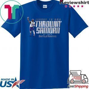 Throwin' Samoan St Louis Battlehawks Tee Shirts