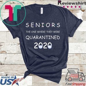 funny Class Of 2020 Graduation Senior Quarantine Tee Shirts