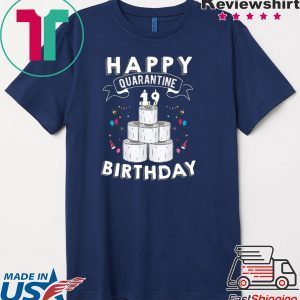 19th Birthday Gift Idea Born in 2001 Happy Quarantine Birthday 19 Years Old T Shirt Social Distancing Tee Shirts