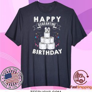 50th Birthday Gift Idea Born in 1970 Happy Quarantine Birthday 50 Years Old T Shirt Social Distancing Tee Shirts