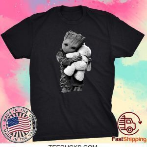 Baby Groot Hugs Teddy Bear Tee Shirts
