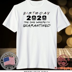 Birthday 2020 Quarantine Pandemic Birthday Tee Shirts